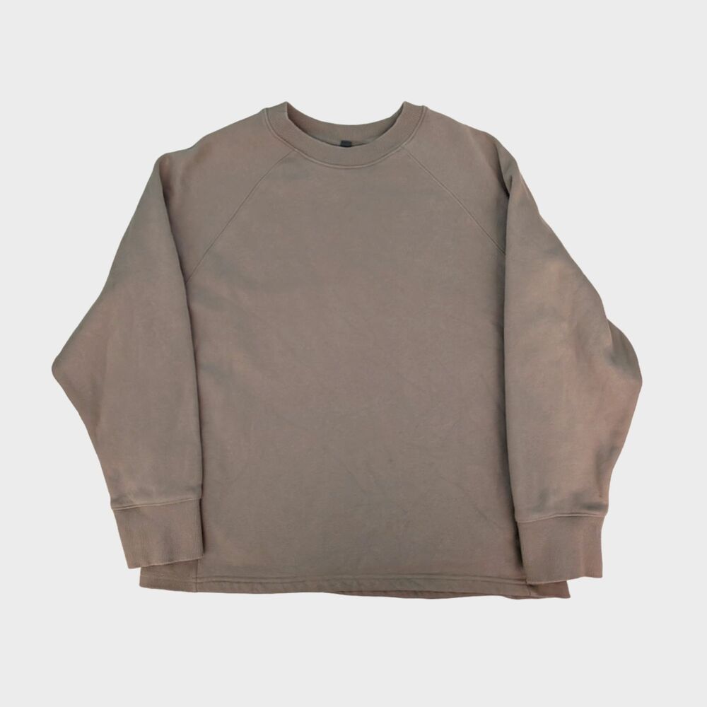 Vuori Restore Sweatshirt Womens S Taupe Crewneck Pullover Minimalist VW265